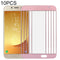 Pour Samsung Galaxy J7 (2017) / J730 10pcs Lentille en verre extérieure de l'écran avant (or rose)